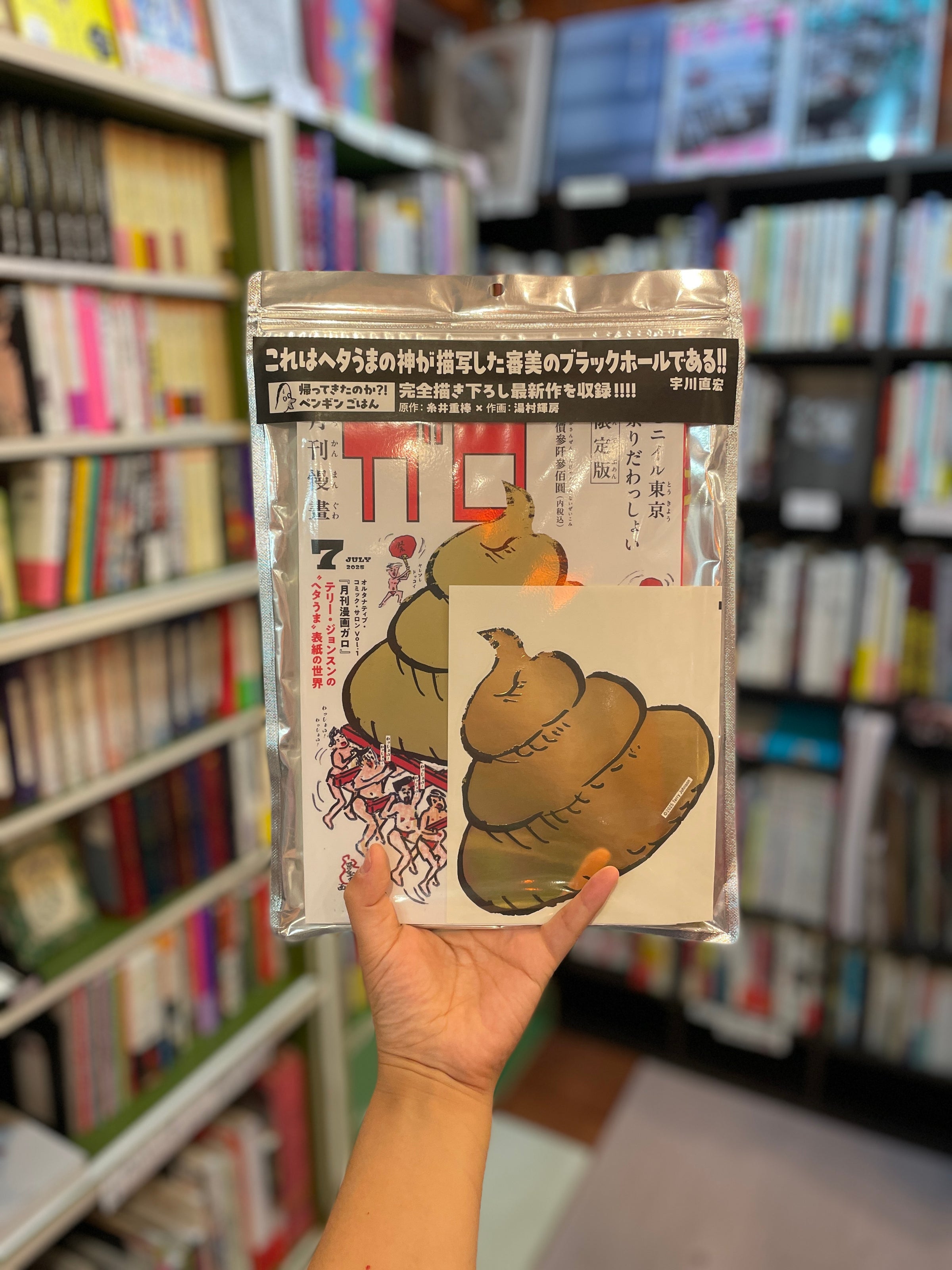 月刊漫画ガロ』テリー・ジョンスンの“ヘタうま”表紙の世界 ☆初版限定