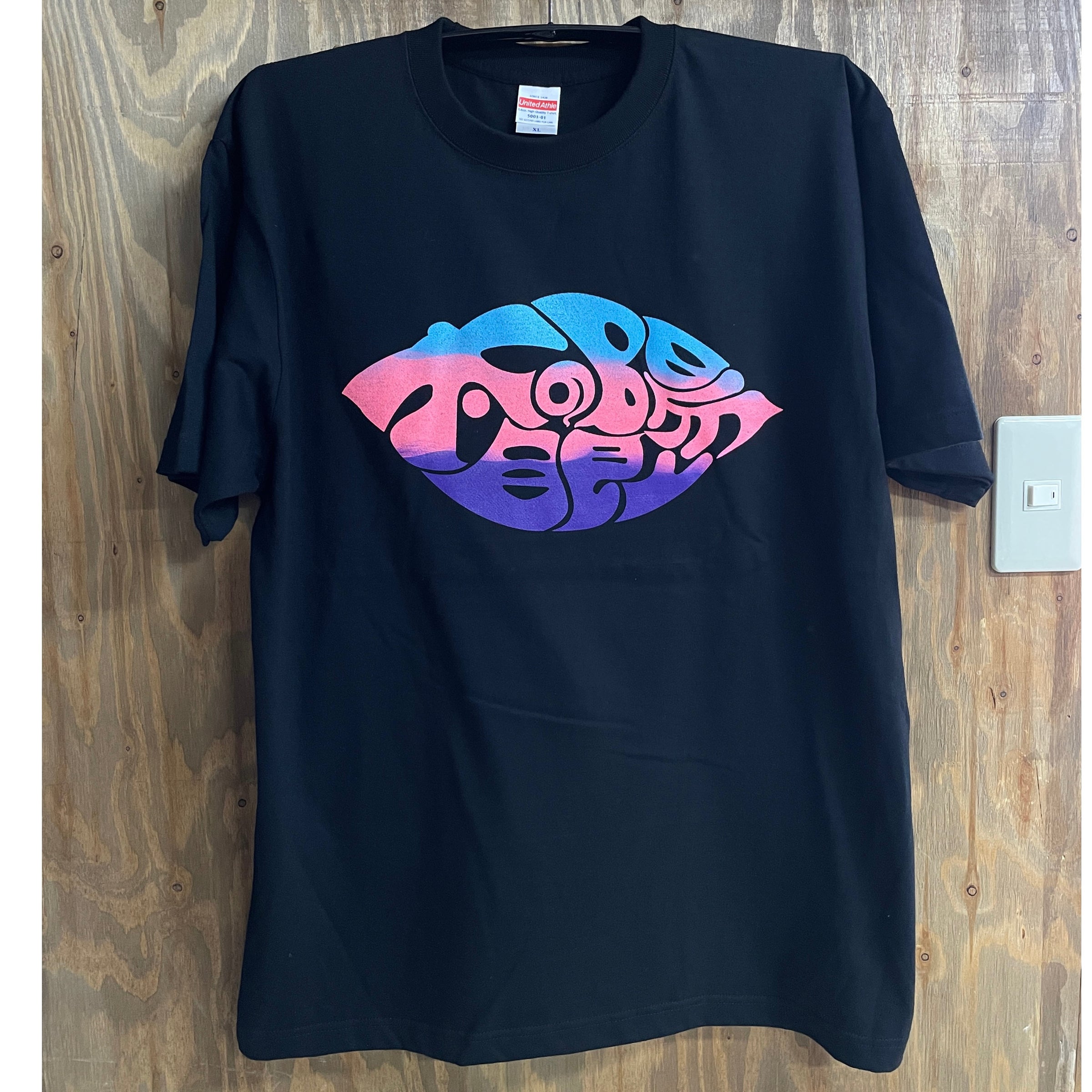 太陽の眼グラデーションロゴTシャツ（倉敷Tシャツ工房あらた）☆全5色